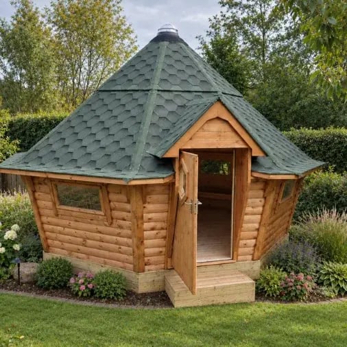hobbit house in the garden