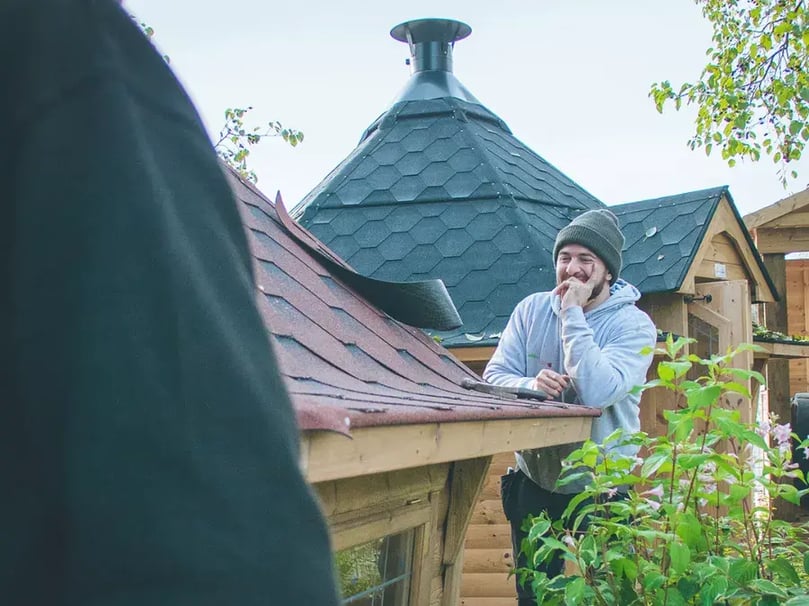 arctic cabins installation team