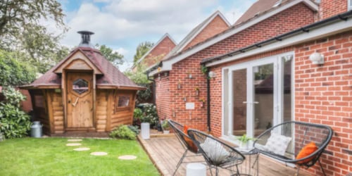 small bbq garden cabin