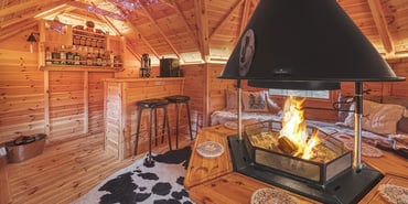 Arctic Cabins Garden Bar interior
