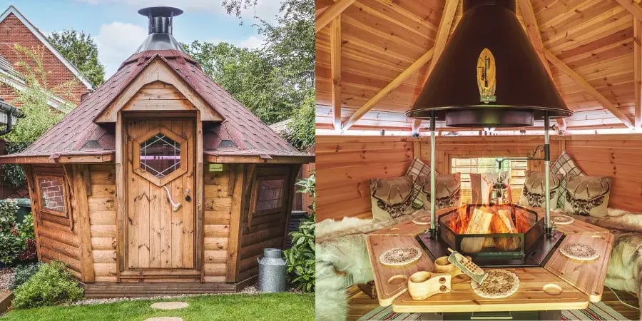 all the different components of a small arctic cabin explained