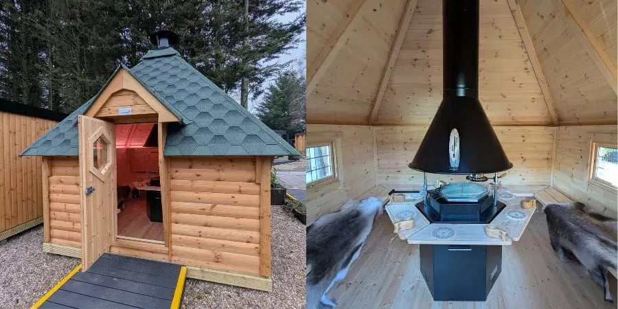 square bbq cabin, the bbqube, by arctic cabins