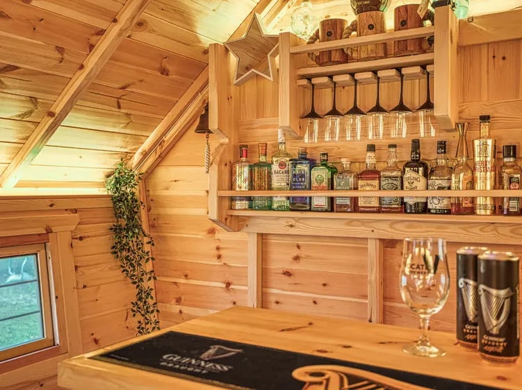 inside of a garden bar