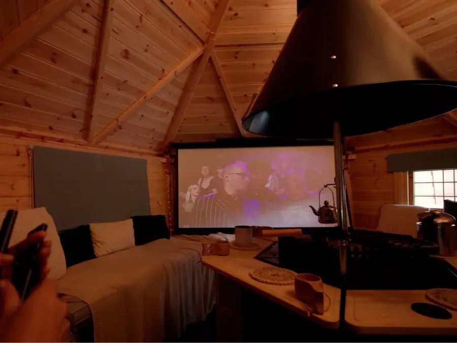 cinema cabin for the garden