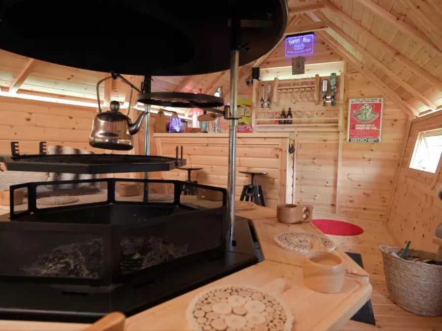 inside a garden bar