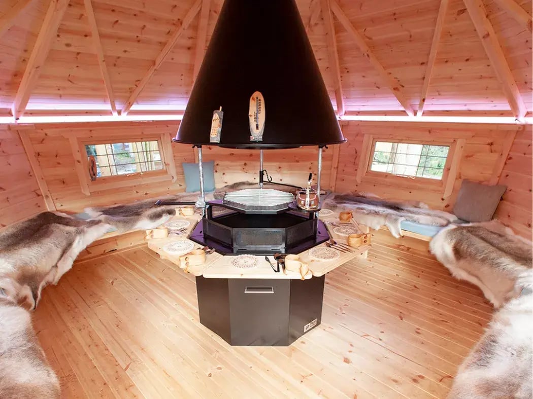 inside a scandinavian grill house