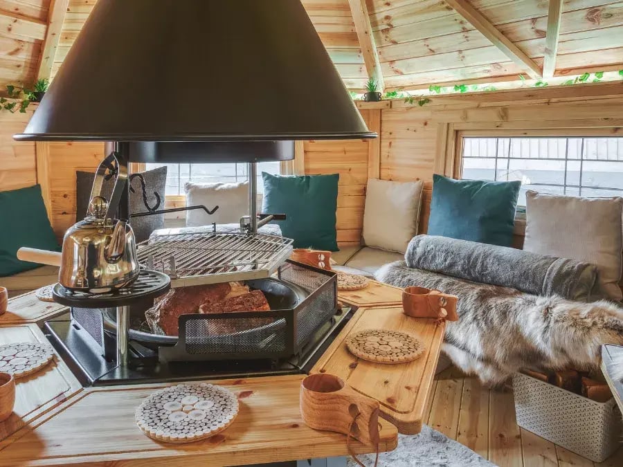 finnish accessory pack inside arctic cabin