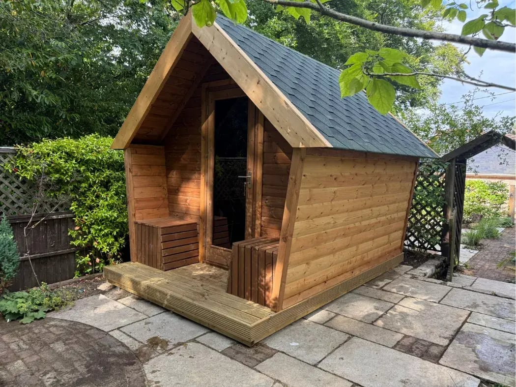 sauna cabin for the home