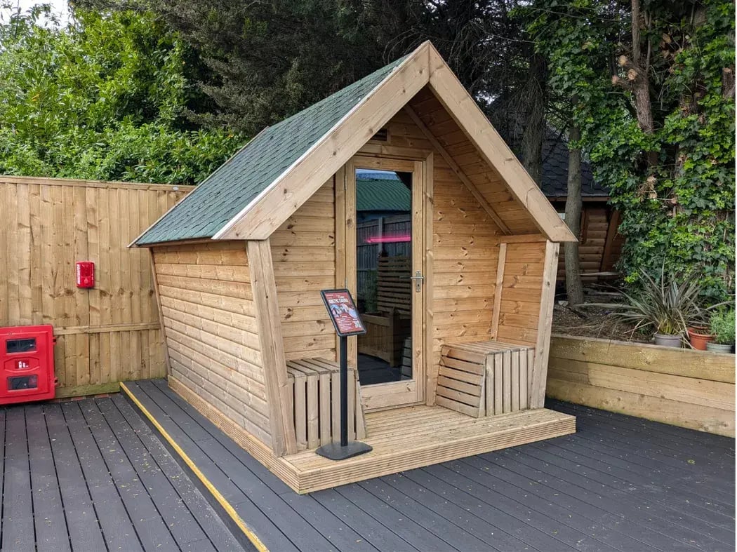 garden sauna cabin