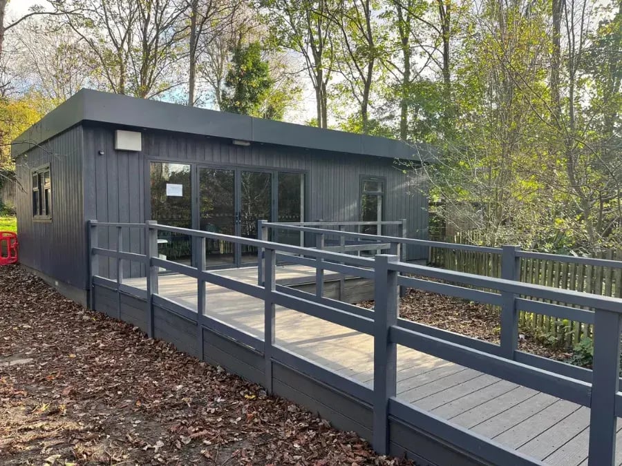 composite clad school building