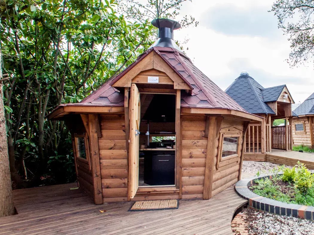 a show site bbq cabin