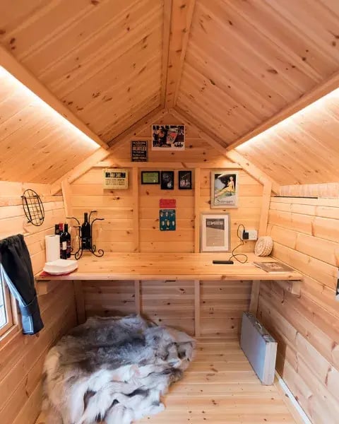inside an office cabin