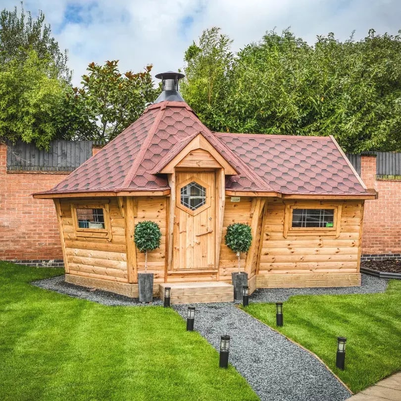 scandinavian barbecue hut