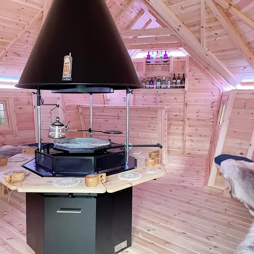 Large Arctic Bar at the Arctic Cabins Nottingham show site