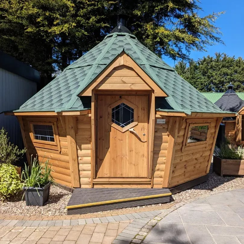 large garden cabin