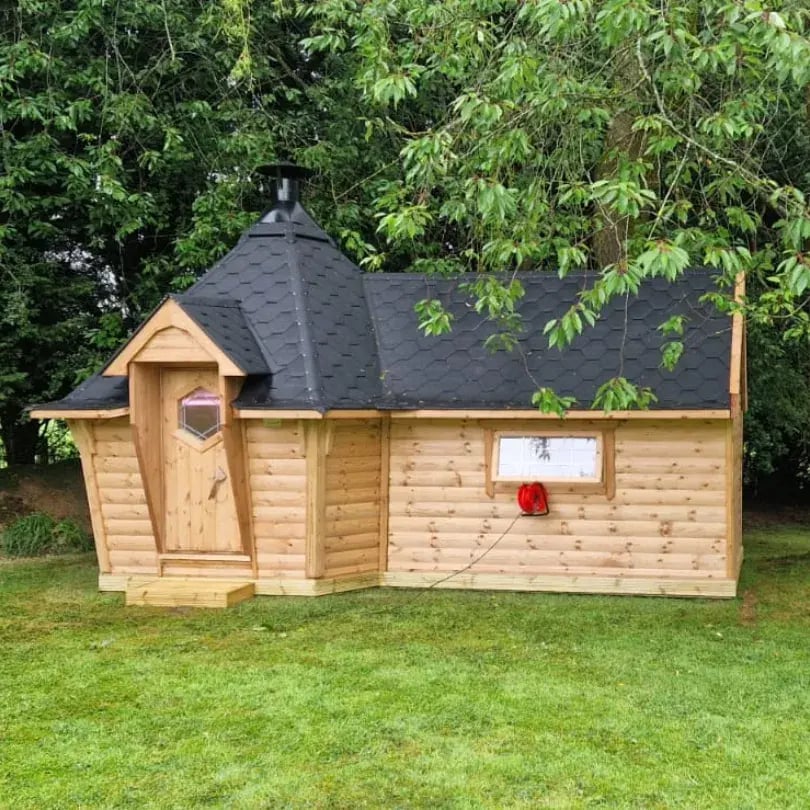 extended finnish style cabin