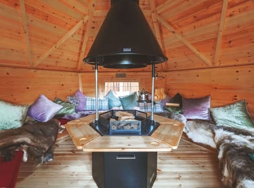 Arctic Cabins 10m2 BBQ Cabin interior