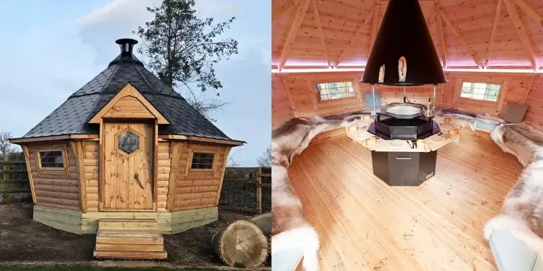 14m barbecue inside and outside