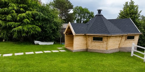 Large Garden Bar with BBQ Grill