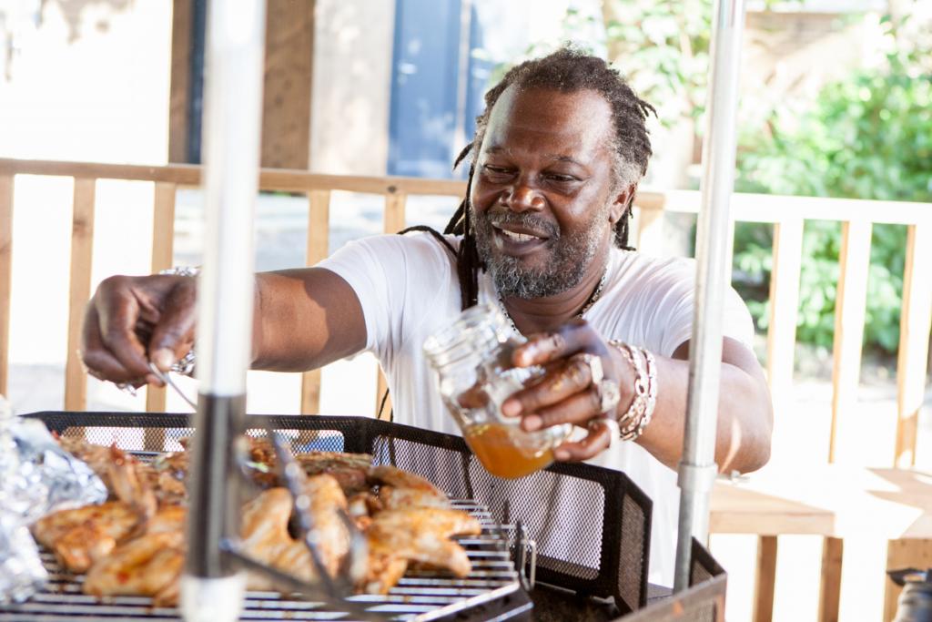 Levi Roots Jerk Chicken Wings Arctic Cabins BBQ Huts 10 Year