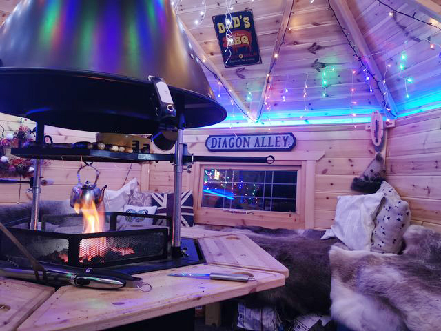 Arctic Cabins Grill Huts Inside