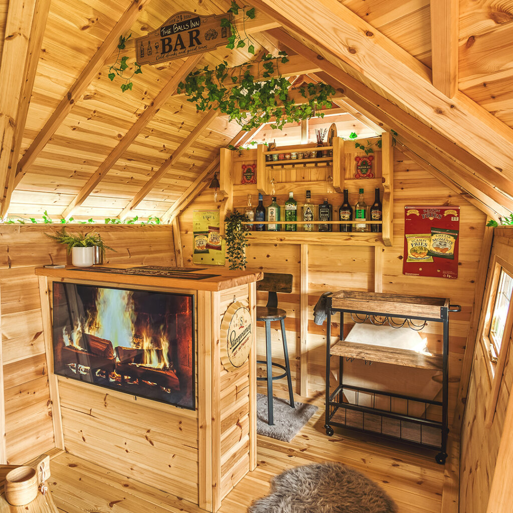 bbq garden bar cabin