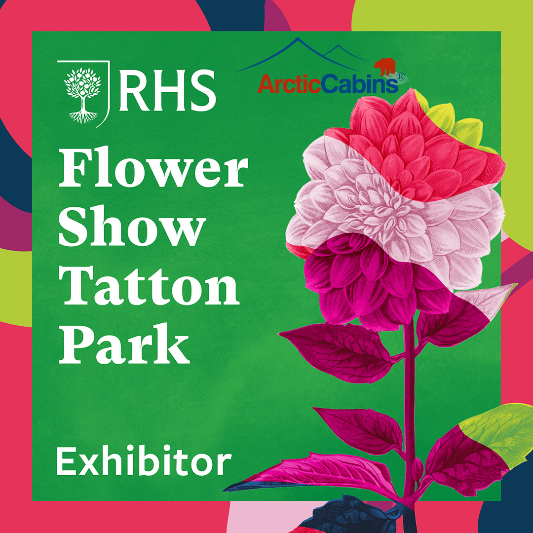 RHS flower show tatton park 2024 arctic cabins exhibition