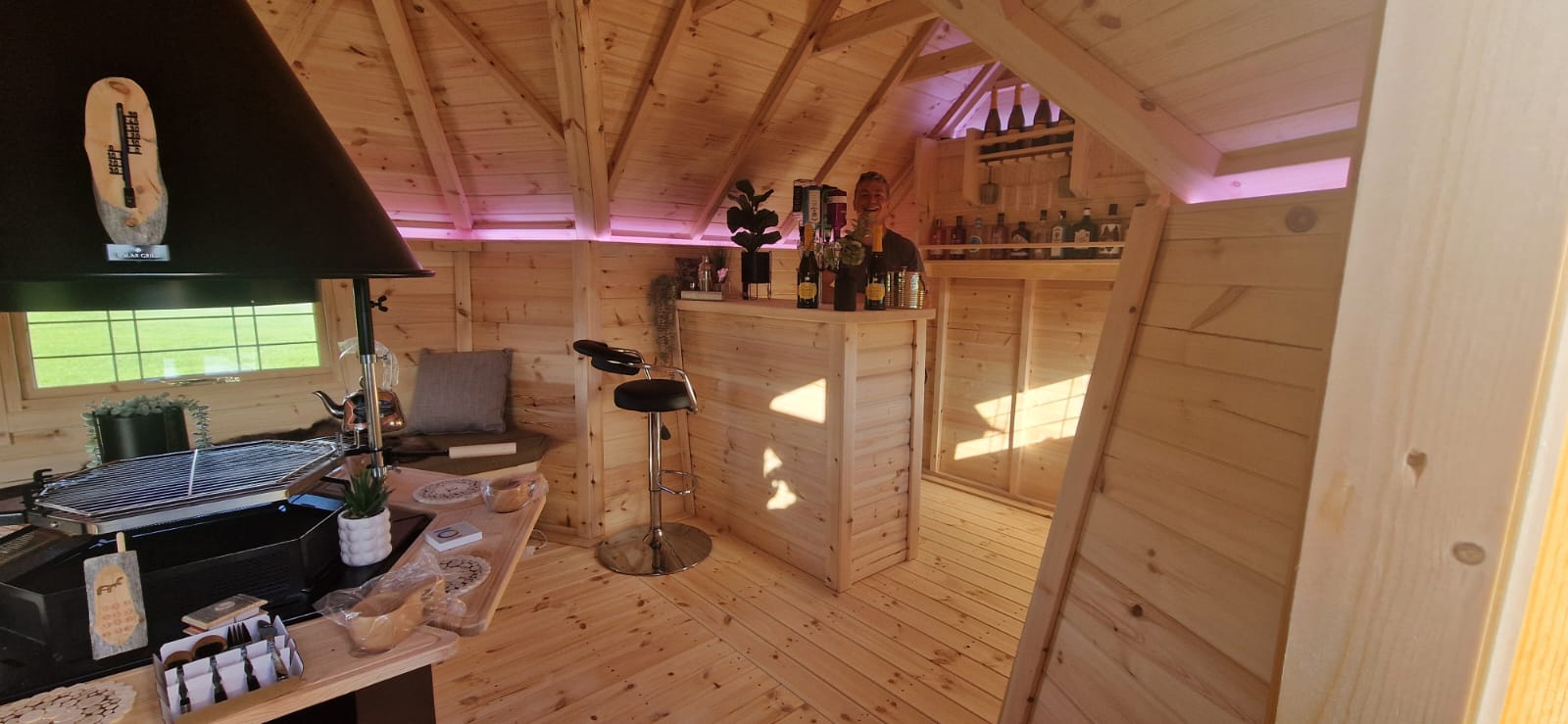 arctic bar by Arctic Cabins at Thoresby Park festival of food and drink