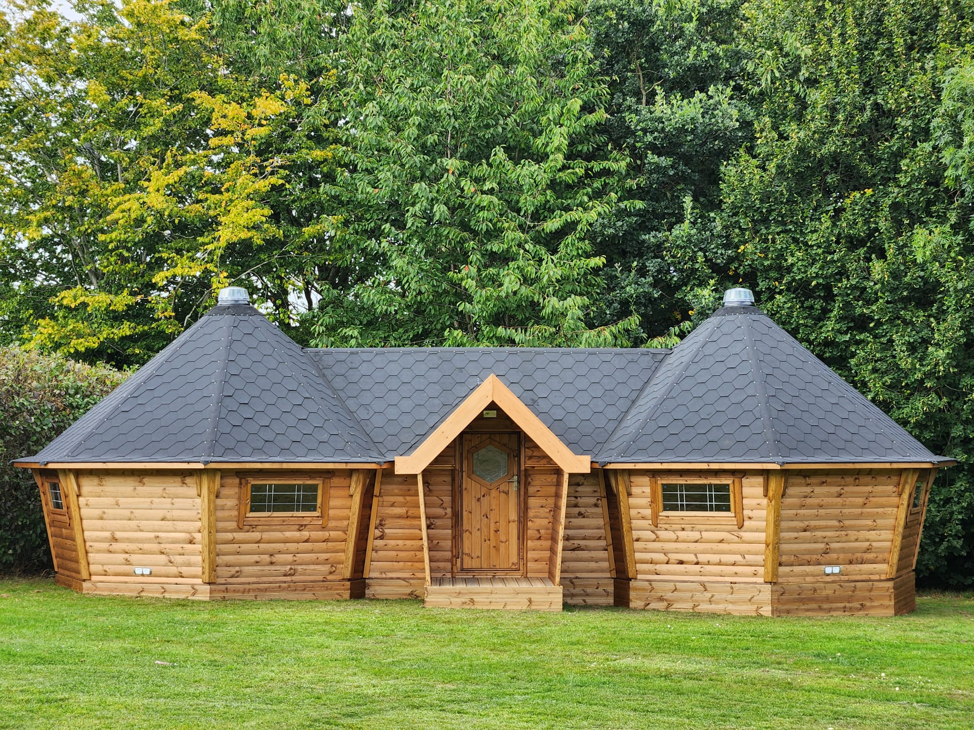 two cabins connected