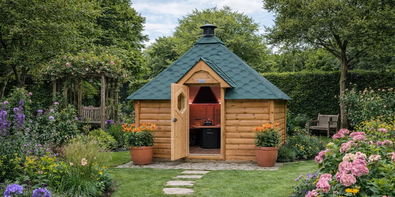 square BBQ cabin image by arctic cabins